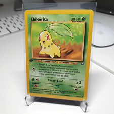 Pokemon card Chikorita 1st Edition 54/111 Neo Genesis Near Mint