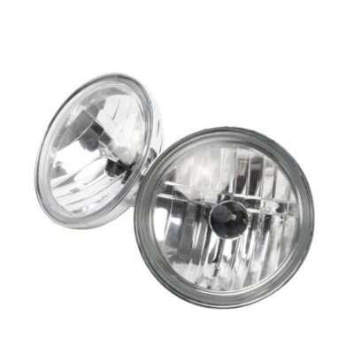 Pair 4.5" Housing Glass Lens Spot Fog Light Lamp For Harley Universal Motorcycle - Image 1 of 4