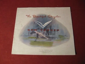 Folleto de ventas de Chrysler New Yorker 1951 original - Imagen 1 de 3