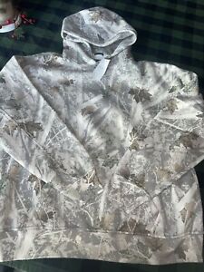 Abercrombie Fitch Off White camo Essential Popover hoodie Small -NWT