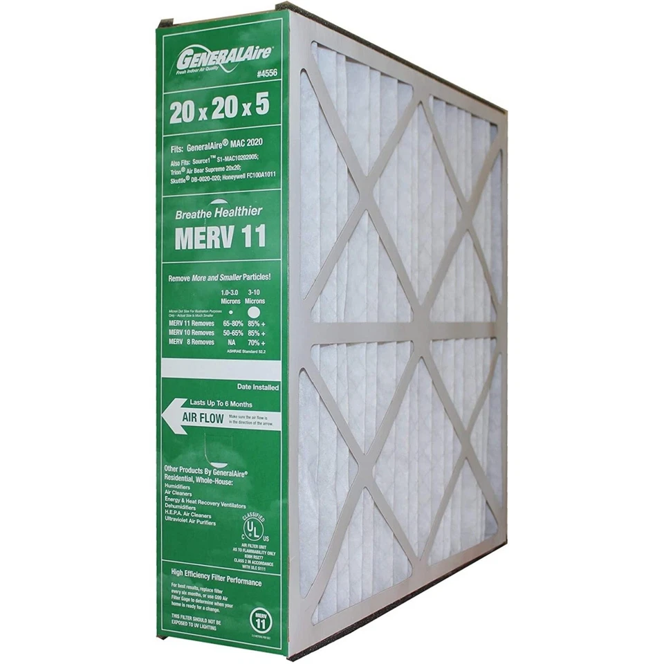 Filtro de aire GeneralAire 4556 6FM2020 MERV11 20x20x5 Foto 1 de 1