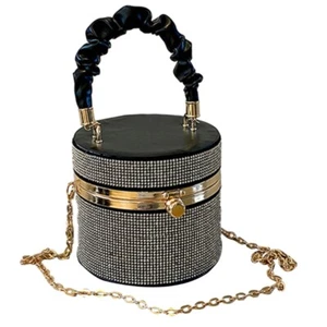 2023 Bucket Bag Rhinestone Evening Bag Handbag for Women Girl Cocktail Tote Bag - Picture 1 of 12