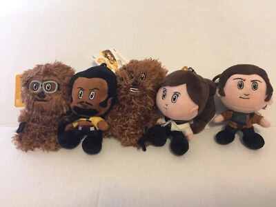 Lote de 5 mini clips de peluche Star Wars Heroez Clipz Han Solo, Chewbacca, QI’ra, Lando  Foto 1 de 4