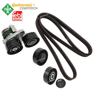 Kit de correa de transmisión de polea loca conjunto tensor de correa OEM para BMW 135i 335i is xi Foto 1 de 3