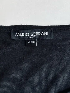 Mario Serrani Italy Oberteil Damen Schwarz Langarm Pullover Cardigan Gr. XL Weich! - Bild 1 von 8