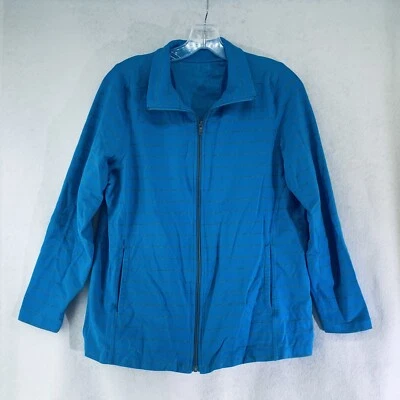 Chaqueta Avenue Mujer LightWeight Cremallera Frontal Azul Rayas Manga Larga 14/16 Elastizada Foto 1 de 4