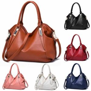 ED Handtasche Damen Groß Leder Umhängetasche Schultertasche Shopper Henkeltasche - Bild 1 von 10