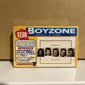 Boyzone - Where We Belong TAIWAN ULTRA RARE AUDIO CASSETTE IN SLIPCASE - Picture 1 of 4
