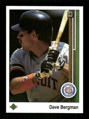1989 Upper Deck #266 Dave Bergman NM Near Mint Tigers BXCP20 - Image 1 of 2
