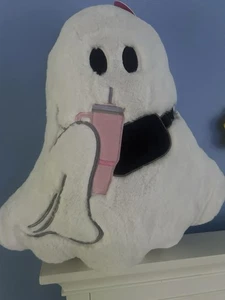 Ghost pillow Pink Stanley Cup & Crossbody Spooky nights Tiktok Viral Halloween - Picture 1 of 5