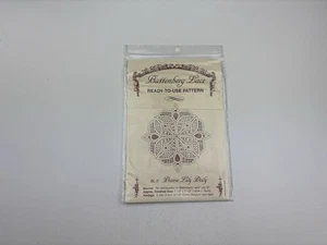 Battenburg Lace Ready To Use Pattern Prairie Lily Doily 9R - Bild 1 von 3