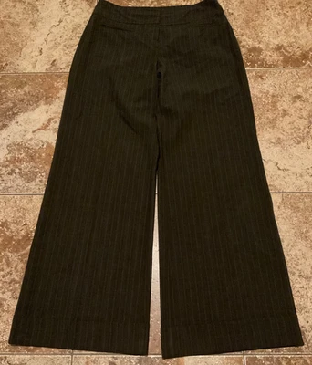 PANTALÓN TRINA TURK MARRÓN PIERNA ANCHA RAYAS (TALLA 12) Foto 1 de 4