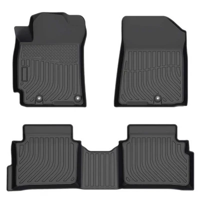 All Weather Floor Mats For 2014-2018 Kia Forte Front & Rear Liner Carpets - Image 1 of 2