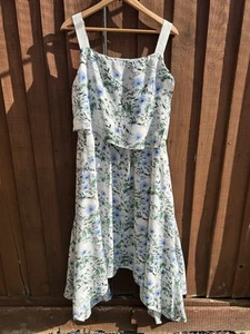 GORGEOUS MINT VELVET FLORAL MAXI LINED DRESS SIZE UK 14 - Picture 1 of 24
