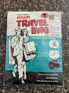 New Vintage Dora May 6 Garment Travel Bag Suits Dresses Water Repellent Nylon - Picture 1 of 3