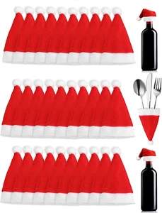 36 Pezzi Mini Cappellini Babbo Natale Cappello Natalizio Mini Cappello Da Babbo  - Foto 1 di 12