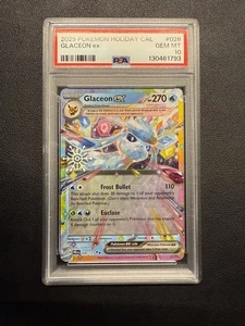 Glaceon ex - (Vacanze) 026/131 Sv: Evoluzioni Prismatiche Holo Pokemon - PSA 10 M - Foto 1 di 2