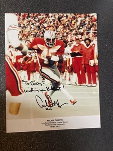 Imagen autógrafa personalizada de Archie Griffin Ohio State Heisman RARA - Imagen 1 de 1