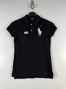 Polo Ralph Lauren Damen Big Pony The Skinny Poloshirt schwarz Gr. XS 14,5x22,5 - Bild 1 von 9