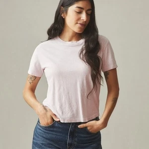 American Giant Kurzarm-T-Shirt Bio-Baumwolle/Hanf-Mischung Rundhalsausschnitt Small neu - Bild 1 von 9