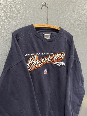 Sudadera De Colección Y2K Reebok NFL Denver Broncos Fútbol Azul Talla 2XL Foto 1 de 4