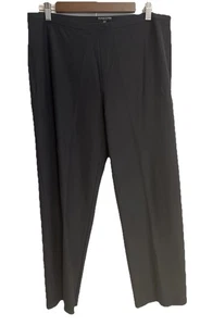Eileen Fisher Petite Large grau Stretch Strick gerades Bein Hose minimalistisch - Bild 1 von 14