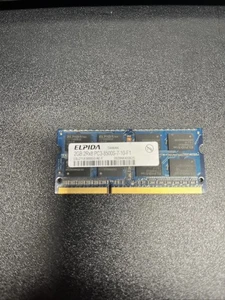 Elpida 2GB DDR3 RAM PC3-8500 1066MHz non-ECC Unbuffered SODIMM EBJ21UE8BBS0-AE- - Picture 1 of 1
