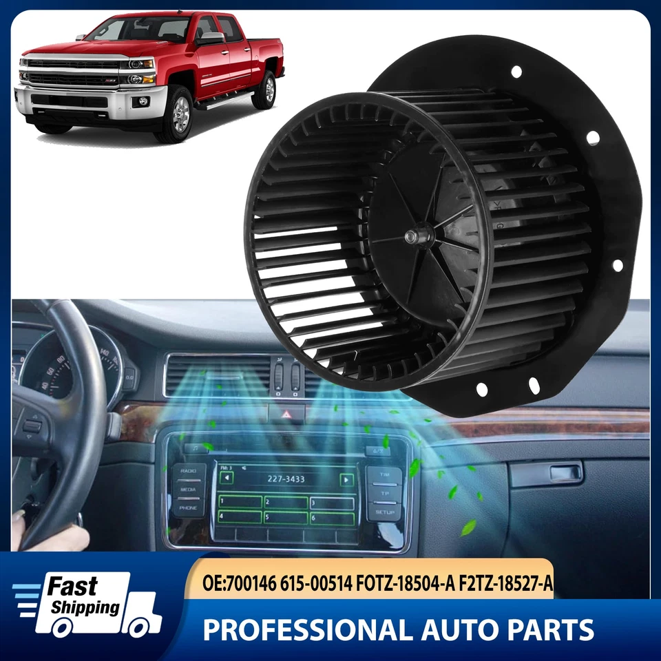 HVAC Heater Blower Motor Fan for 1987 88 89 90-96 Ford F150 F250 F350 F450 Front - Image 1 of 4