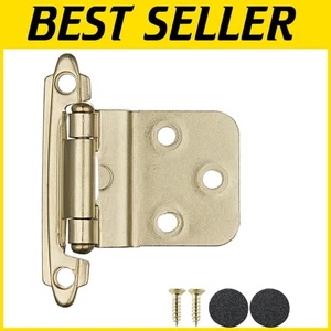 3/8 Inch Gold Cabinet Hinges - 50 Premium Self-Closing Pairs for Modern Kitchens - Picture 1 of 11