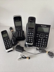 Panasonic Schnurloses Telefon Set - Basis, 3 Telefone, Ladestation, Netzkabel GETESTET - Bild 1 von 6