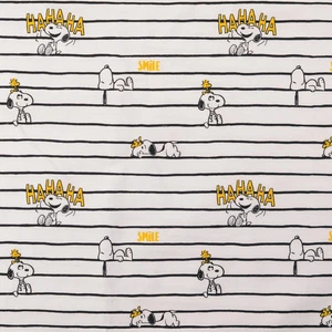 0,5m Snoopy, Jersey, Digitaldruck, weiß, Lizenzstoff, 2121310002 (23,90 EUR/m) - Bild 1 von 2