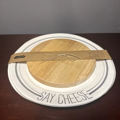 Juego de tabla y plato de queso Mud Pie NUEVO cuchillo no incluido Foto 1 de 4