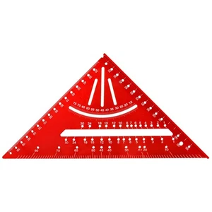 Woodworking Triangle Ruler Aluminum Alloy Woodworking Special Right Angle6047 - Foto 1 di 13