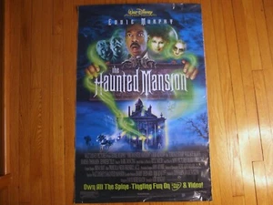 📽️ Póster promocional de The Haunted Mansion (2003) vintage de tienda de videos Eddie Murphy 👻 - Imagen 1 de 15
