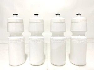 Lot 4 White California Springs DuoFlow Bike Bicycle 24oz Water Bottles New - Picture 1 of 6