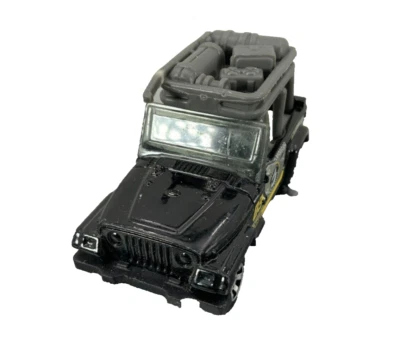 Matchbox Desert Adventure Jeep Wrangler 1998 Black Die Cast - Image 1 of 4