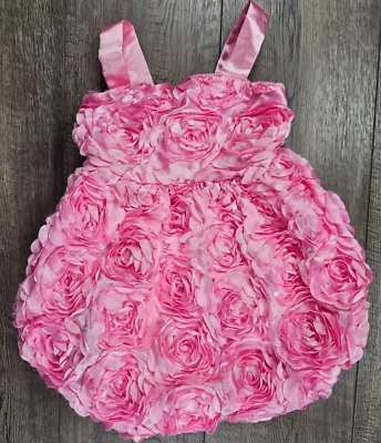 Ropa de bebé niña Cachcach 18 meses rosa volantes roseta mameluco conjunto Foto 1 de 3