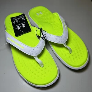 Under Armour Ignite Pro Marbella Flip Flops Sandal 3026030-102 Womens Size 9 New - Picture 1 of 5