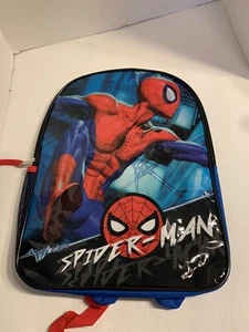 Backpack Spiderman Red & Blue -15in Back To School NEW For Ages 6+ Zipper - Picture 1 of 12