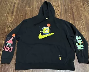 Nike Kyrie X SpongeBob Felpa con Cappuccio Uomo 2XL Patrick Star Basketball Felpa Nera - Foto 1 di 13