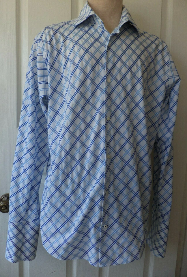 Banana Republic Geo Shirt Men's Size XL 17-17 1/2 100% Cotton - Image 1 of 4