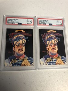 2-1994 Donruss #DK-15 Mike Piazza Diamond Kings PSA 8 NM/Mint Dodgers Cons #’s🔥