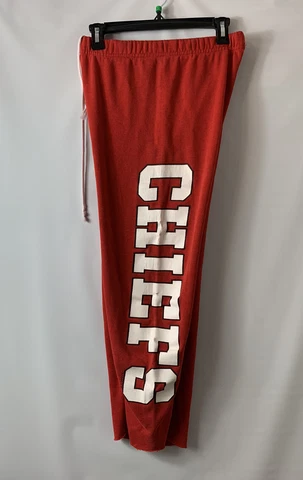 Vintage Kansas City Cheifs Logo 7 Red Sweatpants Size M Cover