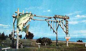 Fish Fry Lodge Cabins Lake Superior Duluth Minnesota Motel Advertising Postcard - Picture 1 of 1