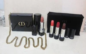 DIOR LIMITED EDITION ROUGE DIOR LIPSTICK CLUTCH COLLECTION 100, 913, 674, 471 - Picture 1 of 3
