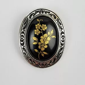 Clip On Brooch Flower Design Made In Germany - Picture 1 of 5