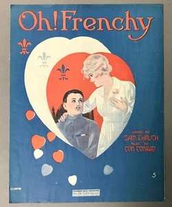 [World War I]   Oh! Frenchy by Sam Ehrlich and Con Conrad   BMC   1918  - Picture 1 of 4