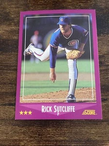 1988 Score #50 Rick Sutcliffe Cubs C4105* - Picture 1 of 2