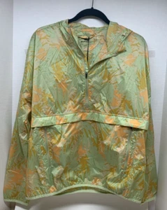 Giacca Anorak Fischietto con cappuccio 1/2 zip tasca giungla Prana Coastal Sage nuova M $99 - Foto 1 di 16