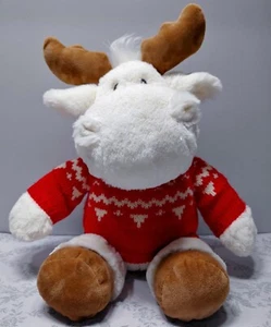 NEU Indigo Baby von Gund Kanada exklusiver weißer Elch Plüschtier Stofftier Spielzeug - Bild 1 von 6